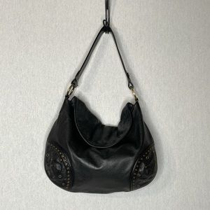 Lovcat, studded leather, hobo bag.